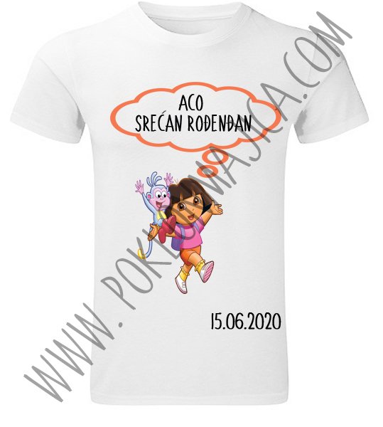 Poklon za rodjendan  deca/Majice sa stampom za decu/dora.jpg